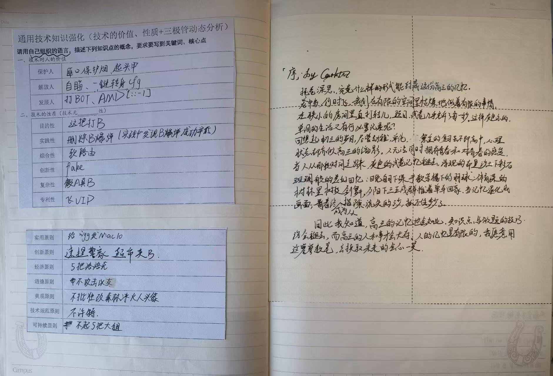 原始笔记页