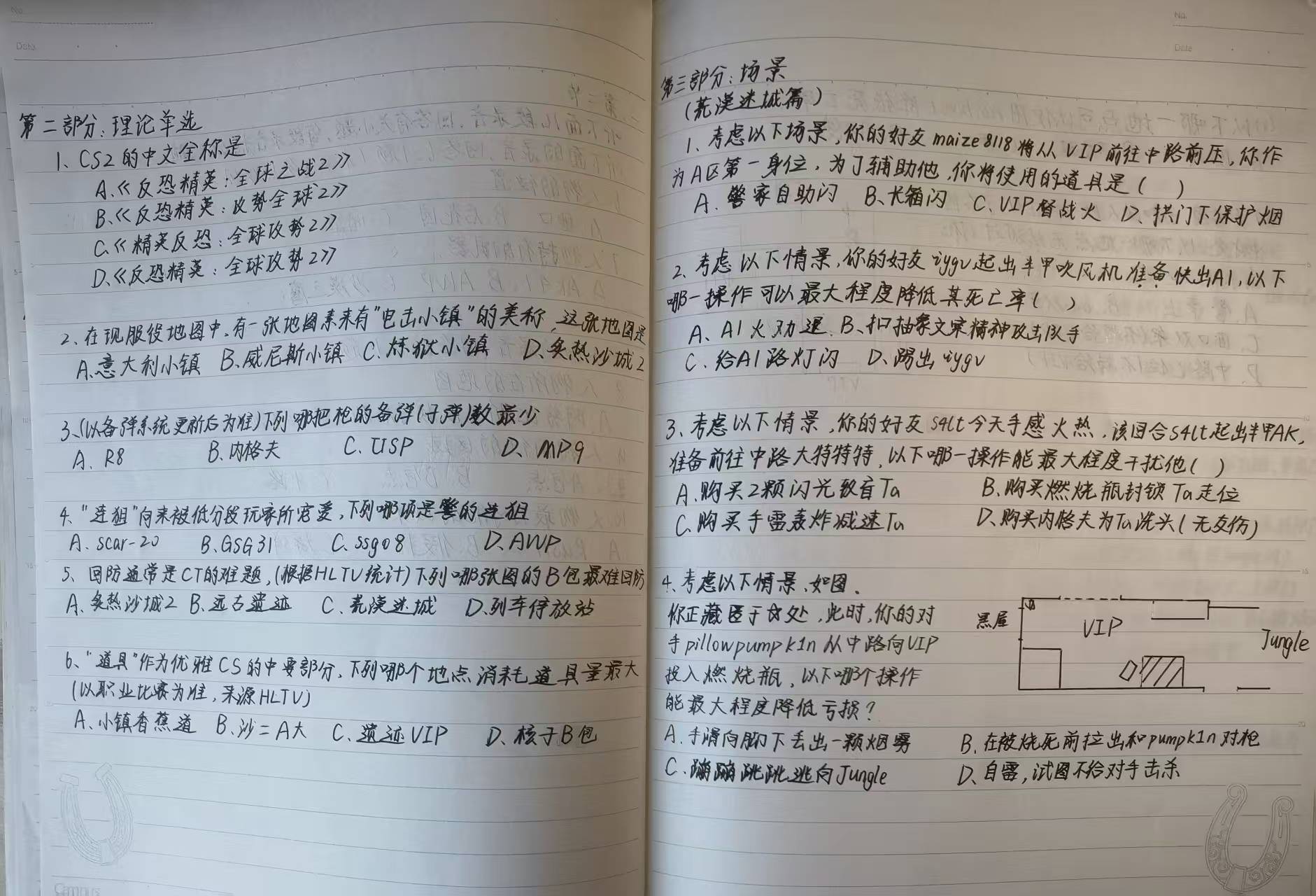 原始笔记页