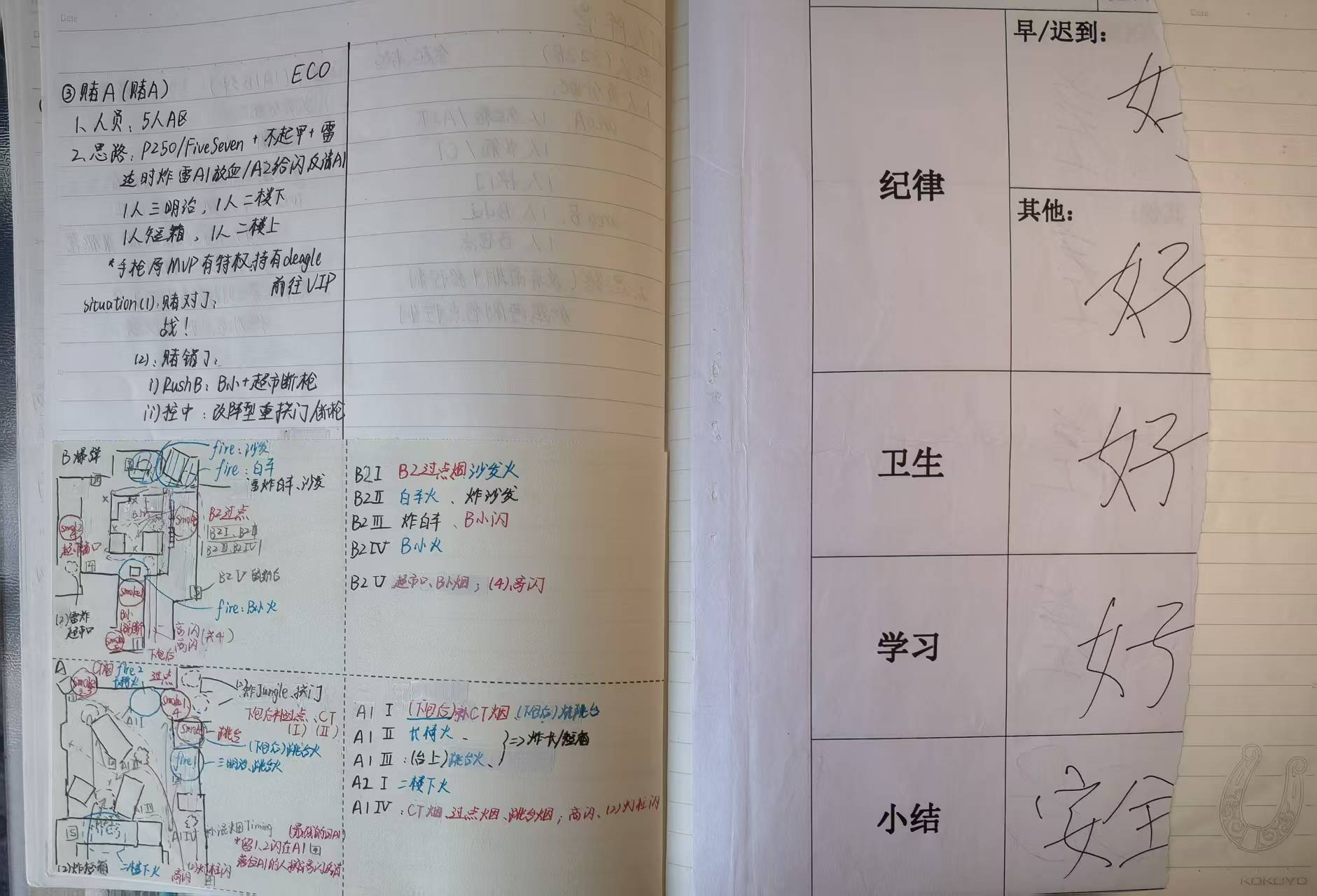 原始笔记页